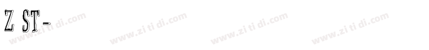 Z ST原尖字体转换